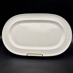 Lenox Decor Oval Serving Platter 13.25” x 8.25” White